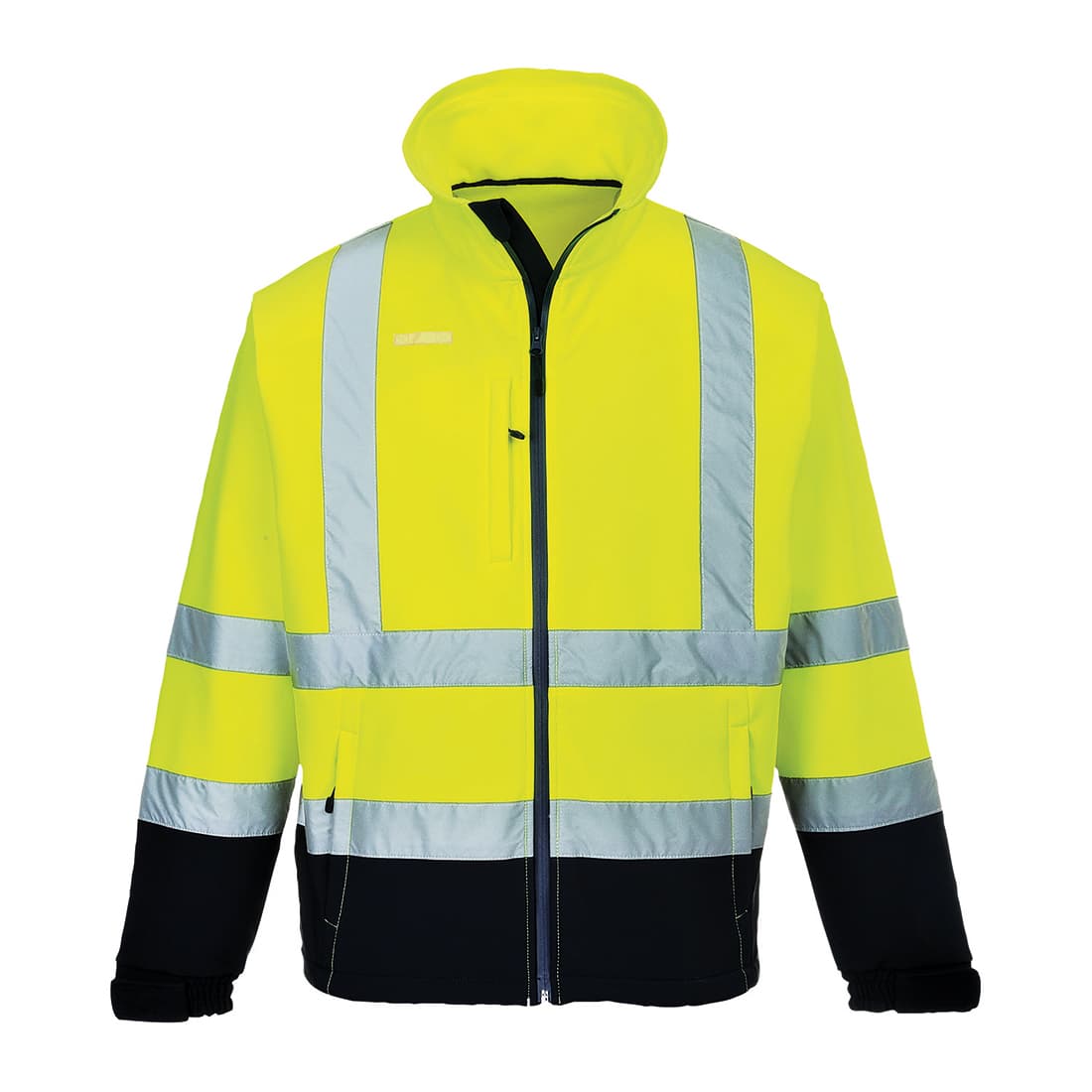 Softshell Bicolore (3 couches) Jaune/Marine