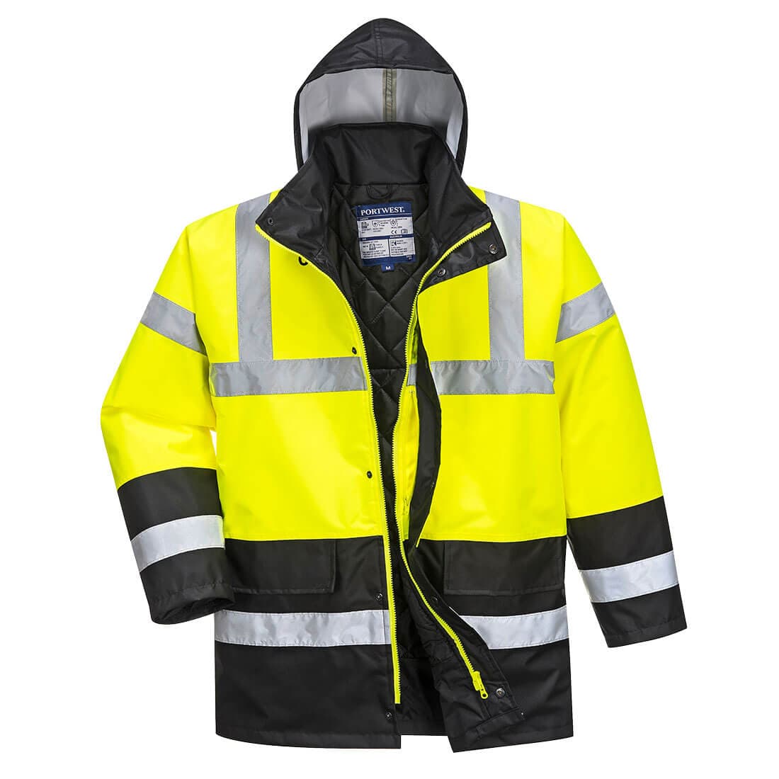 Parka HV Bicolore Jaune/Noir