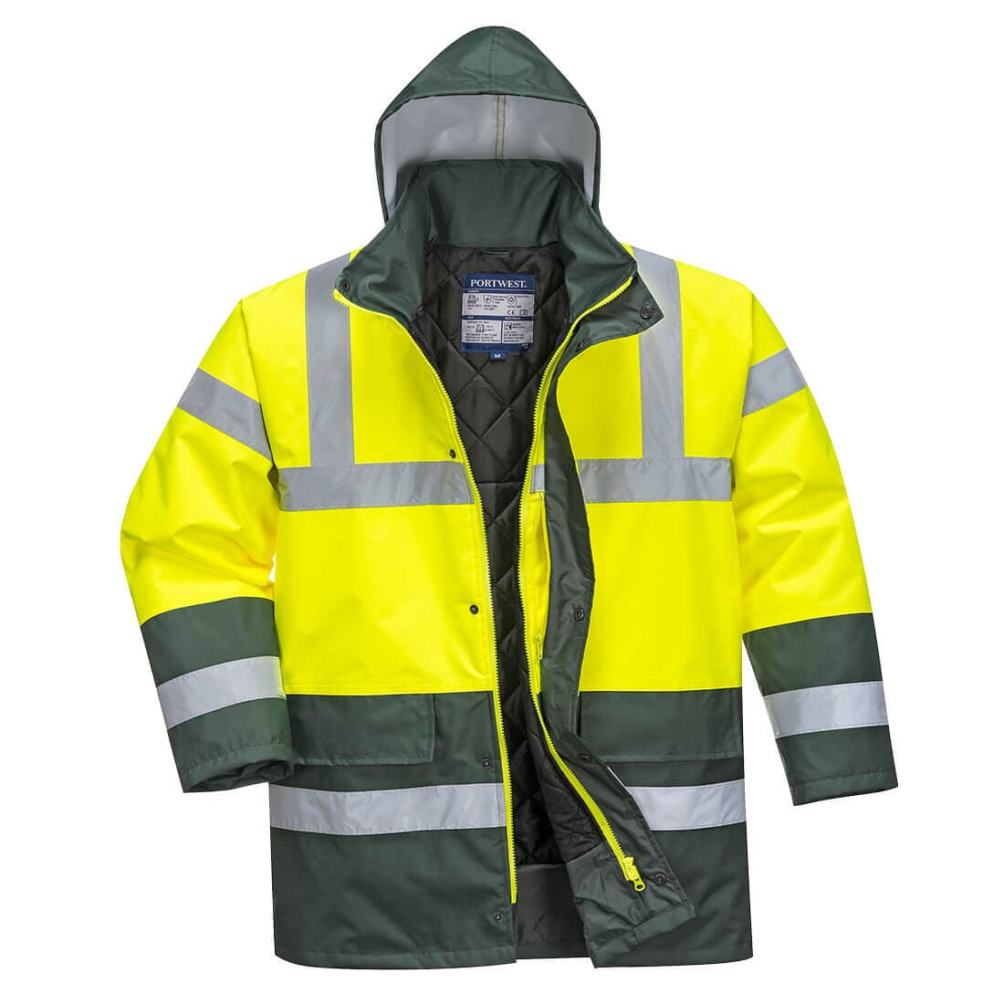 Parka HV Bicolore Jaune/Vert