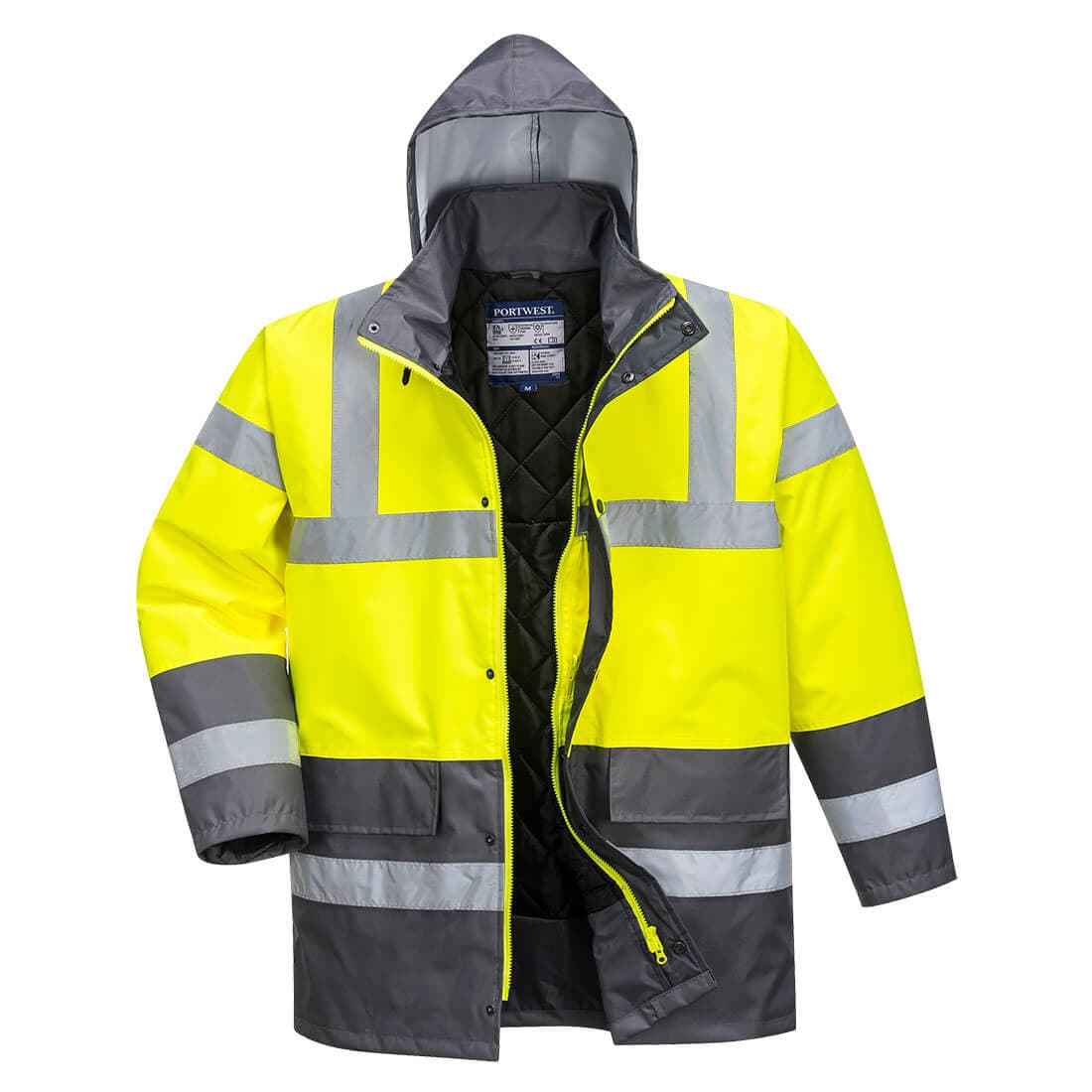 Parka HV Bicolore Jaune/Gris