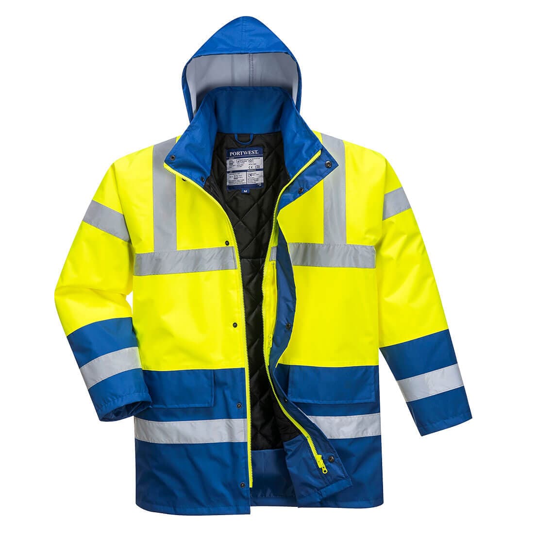 Parka HV Bicolore Jaune/Royal