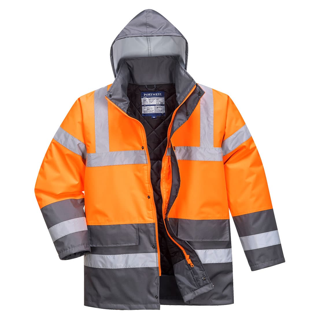 Parka HV Bicolore Orange/Gris
