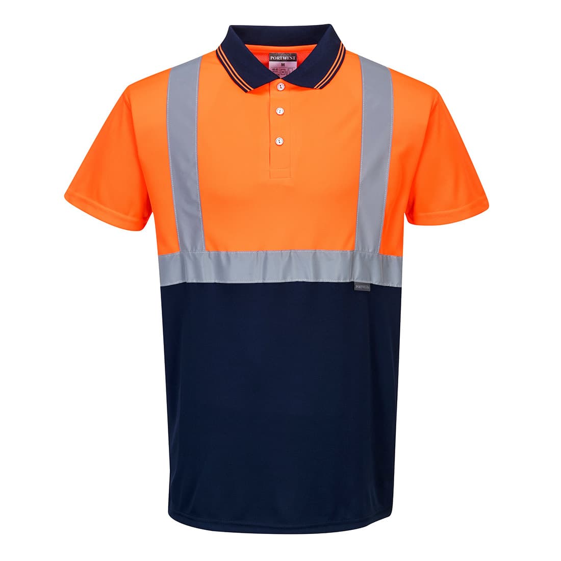 Polo Bicolore Orange/Marine