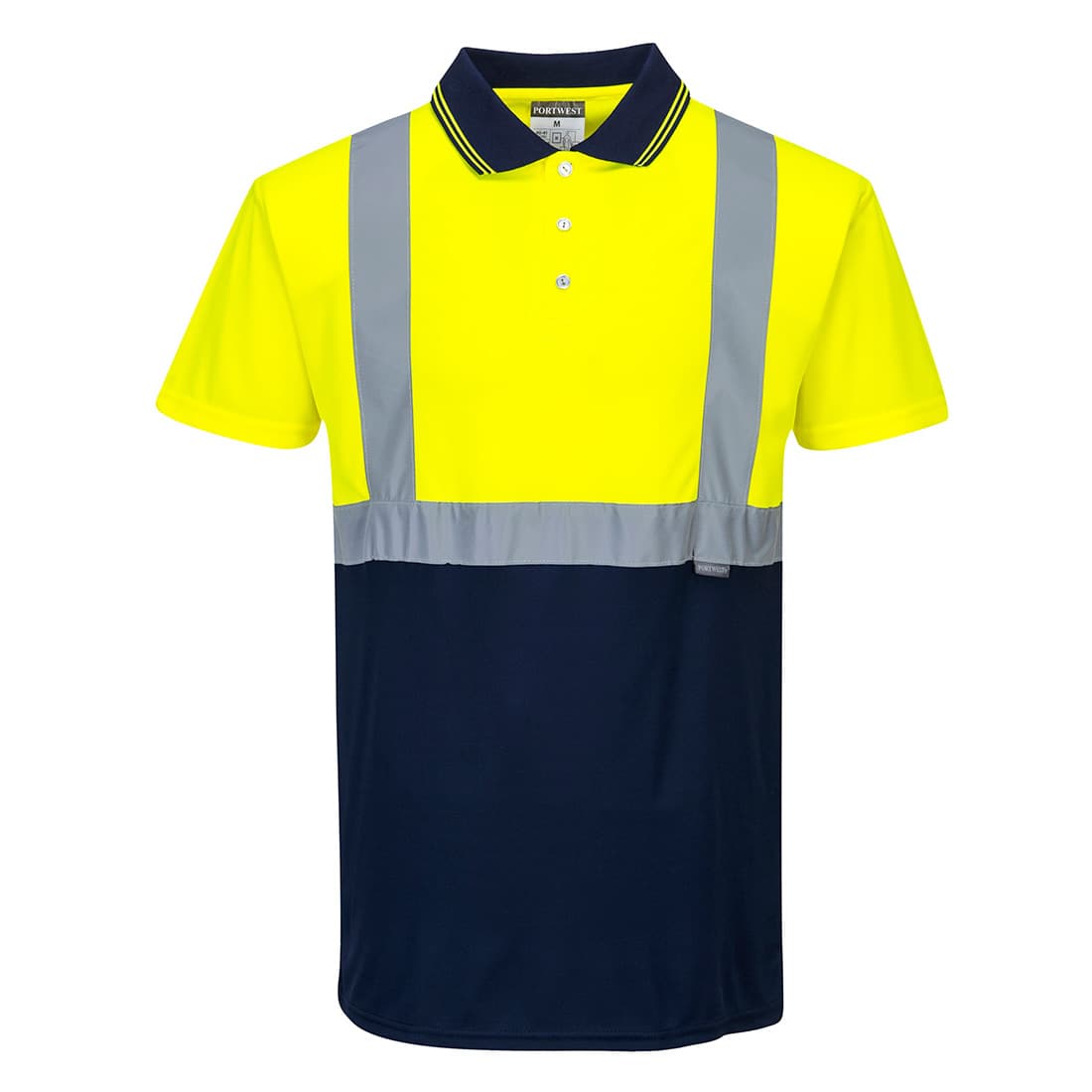 Polo Bicolore Jaune/Marine