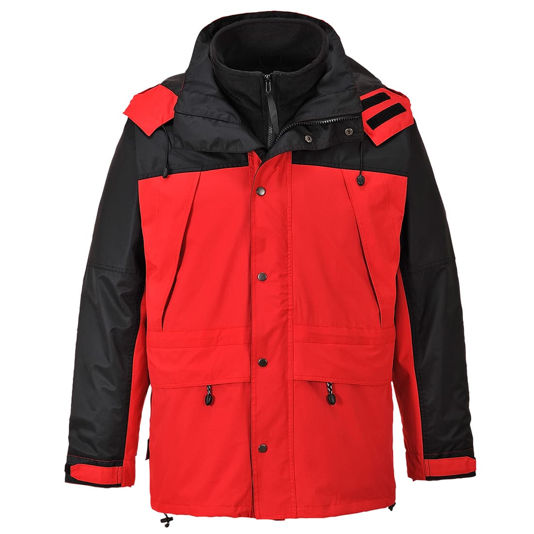 Parka respirante Orkney 3 en 1 Rouge