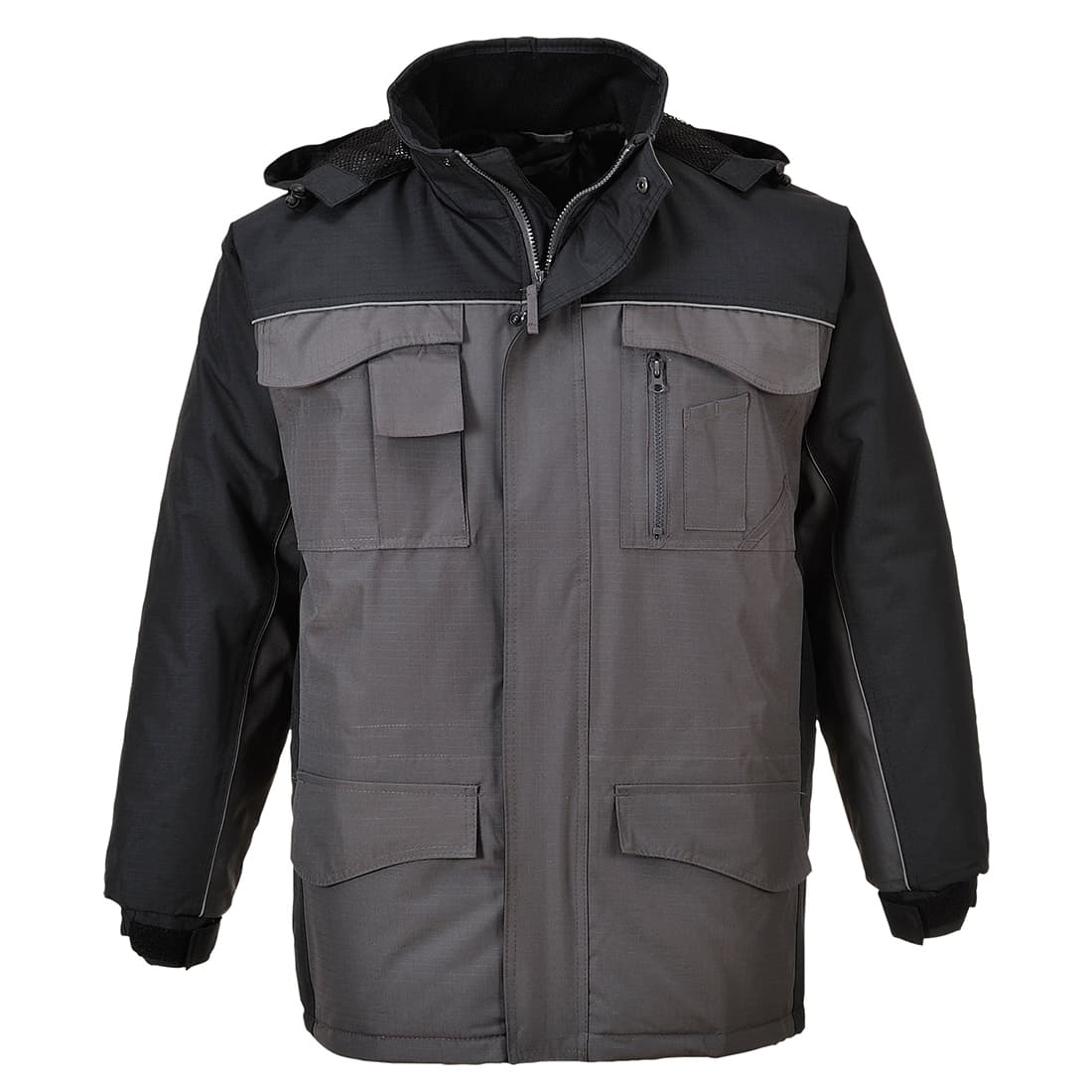 Parka RS Bicolore Noir/Gris