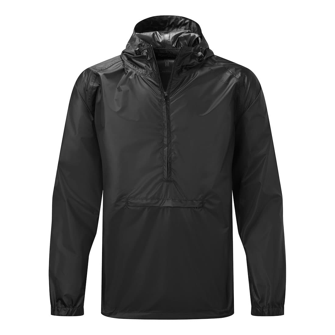 Veste imperméable pliable à enfiler Noir