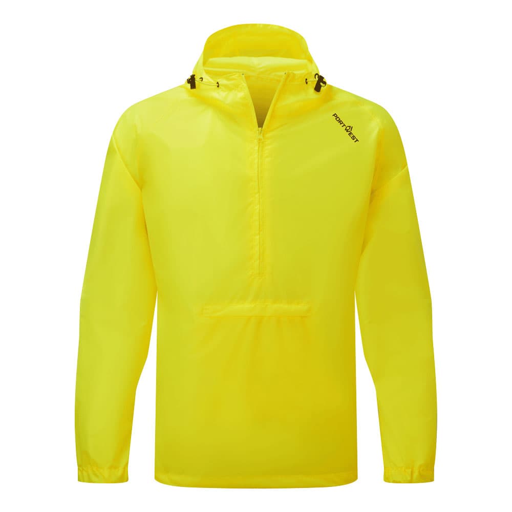 Veste imperméable pliable à enfiler Jaune