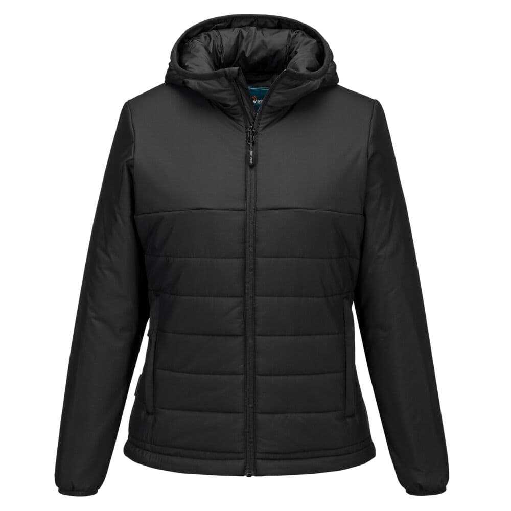 Veste matelassée isolante à capuche femme - Noir