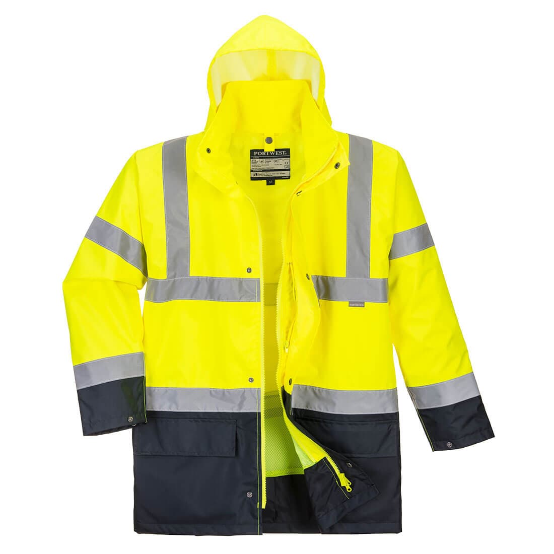 Parka 5 en 1 Essentiel Bicolore Jaune/Noir