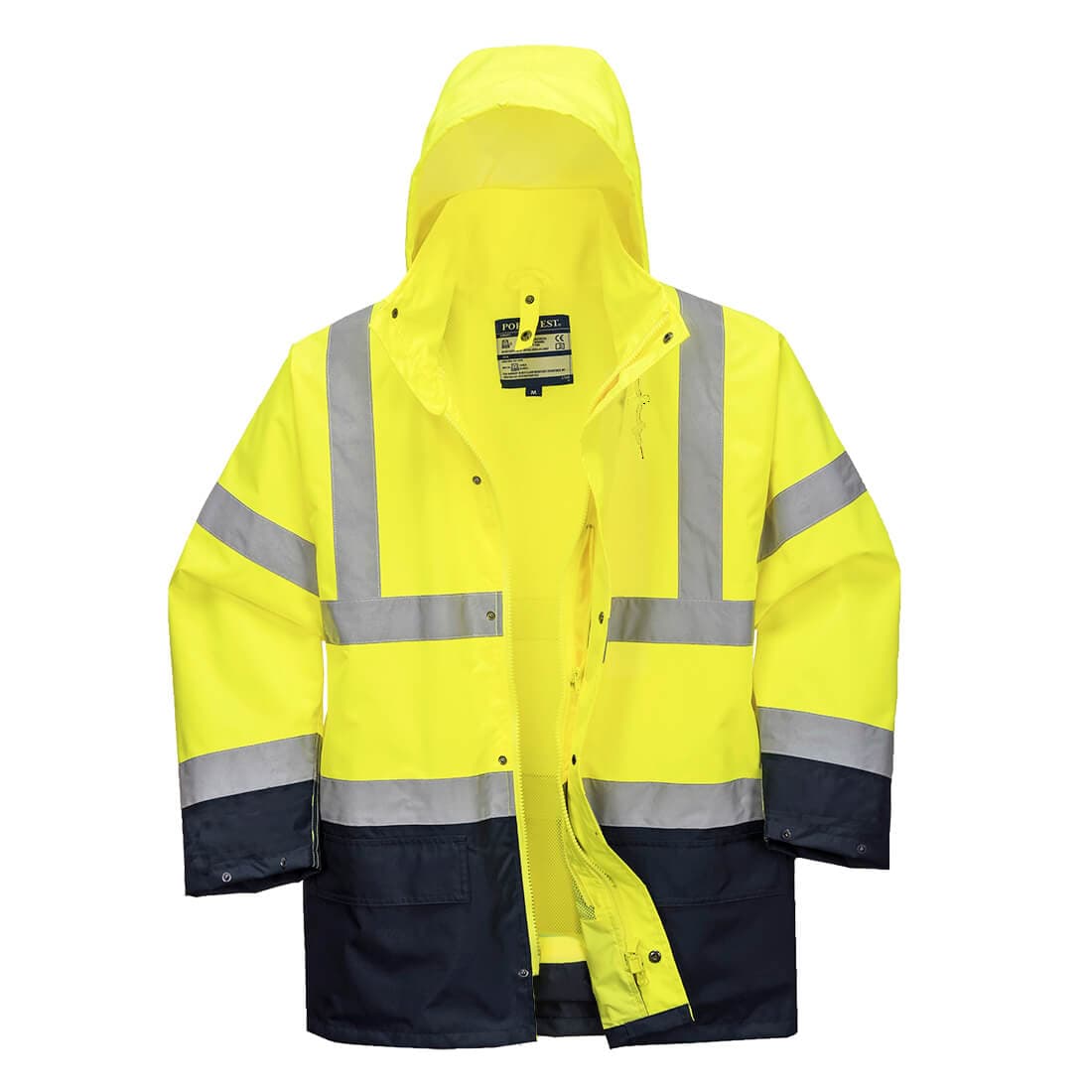 Parka 5 en 1 Essentiel Bicolore Jaune/Marine