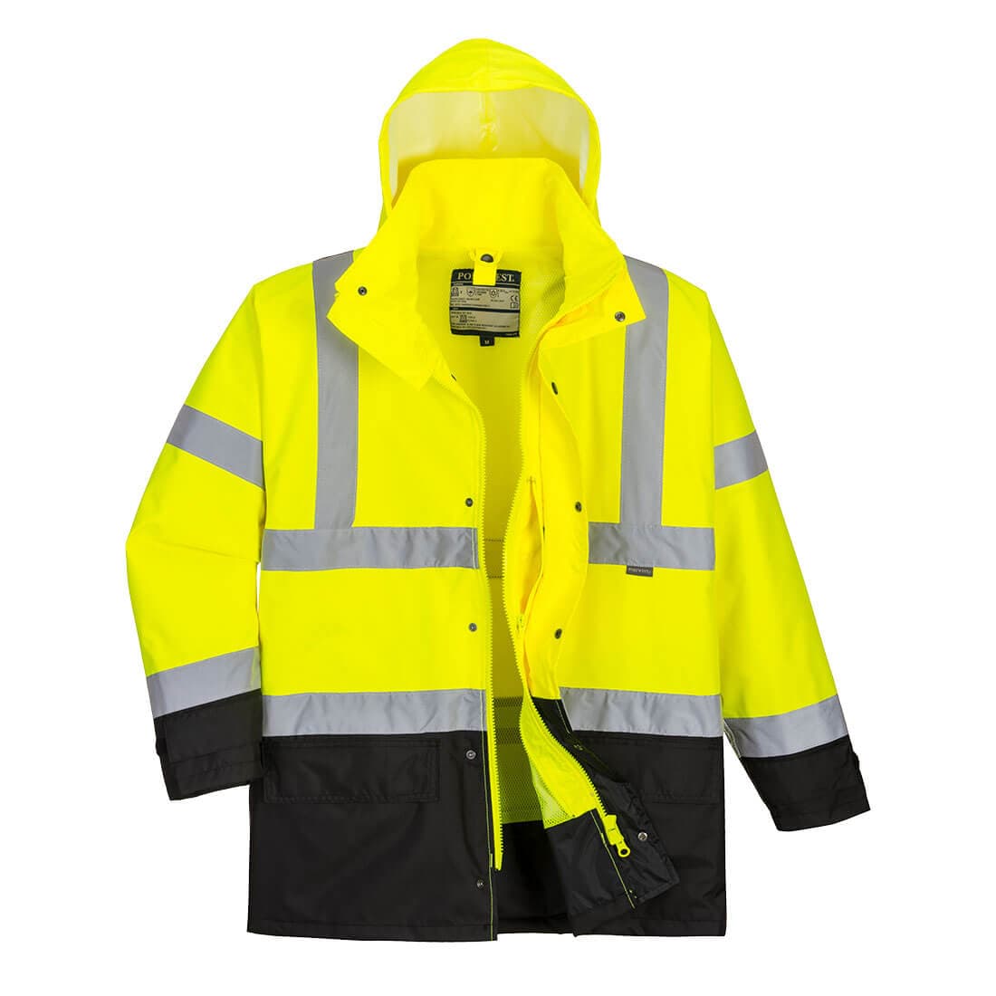 Parka Bicolore Executive 5-en-1 Jaune/Noir