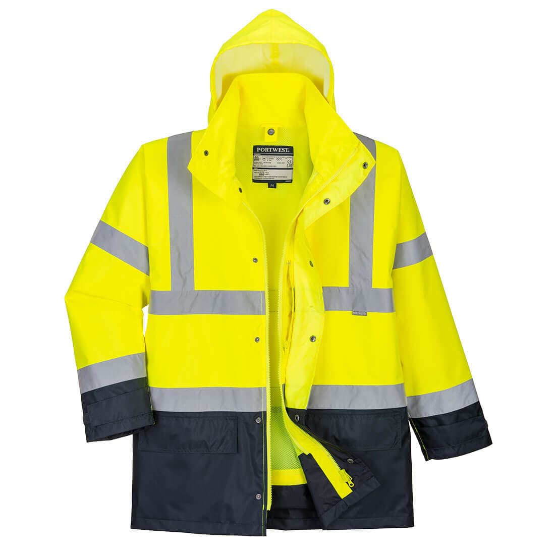 Parka Bicolore Executive 5-en-1 Jaune/Marine