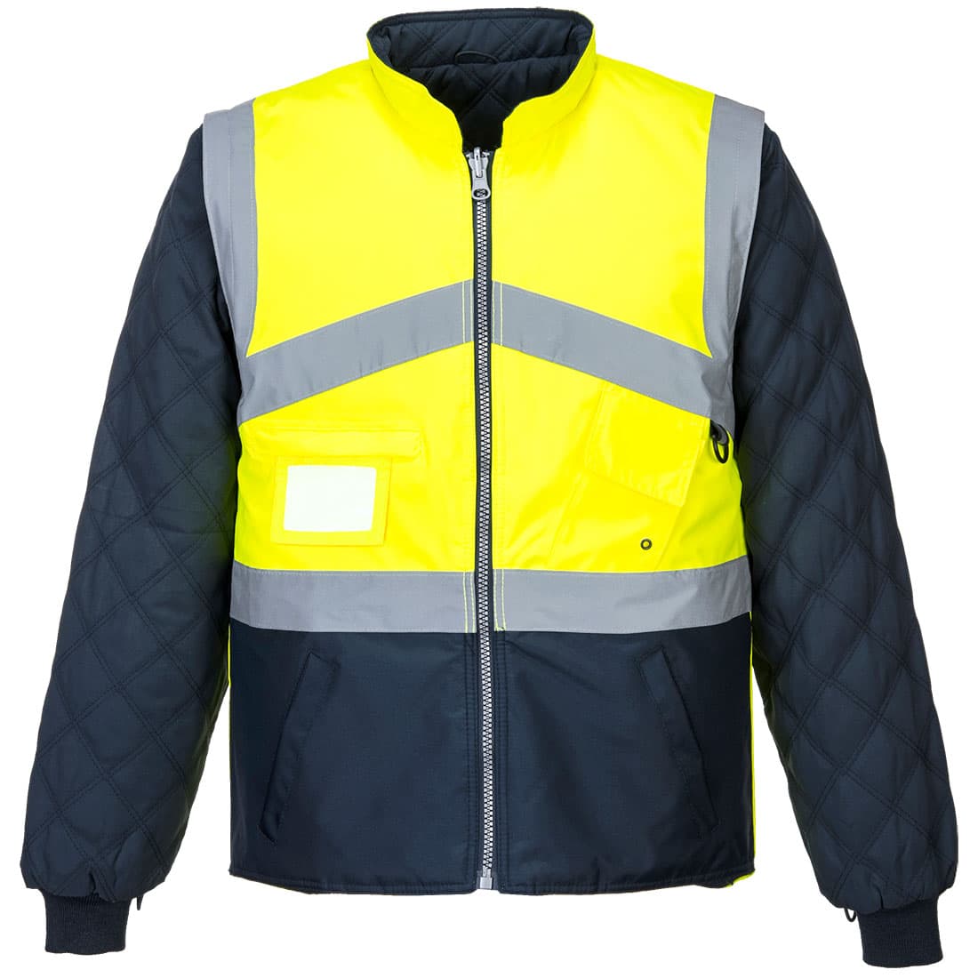 Gilet Hivis Bicolore Reversible Jaune/Marine