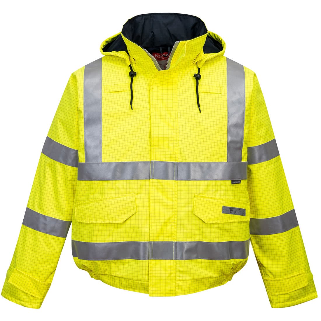 Blouson pilote HV Pluie Bizflame antistatique et flamme retardant Jaune