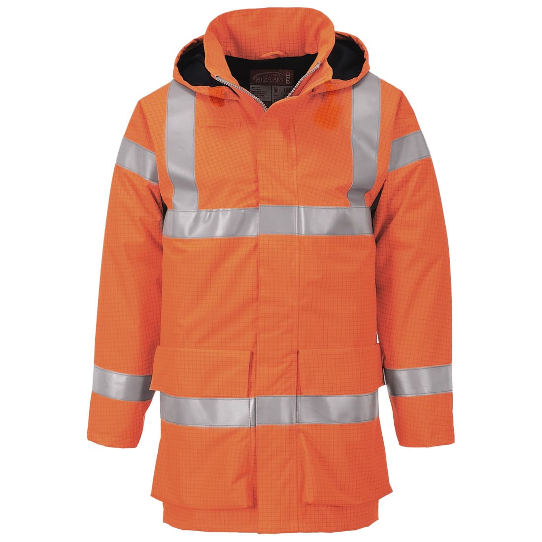 Veste de pluie hi-vis multi lite Bizflame Orange