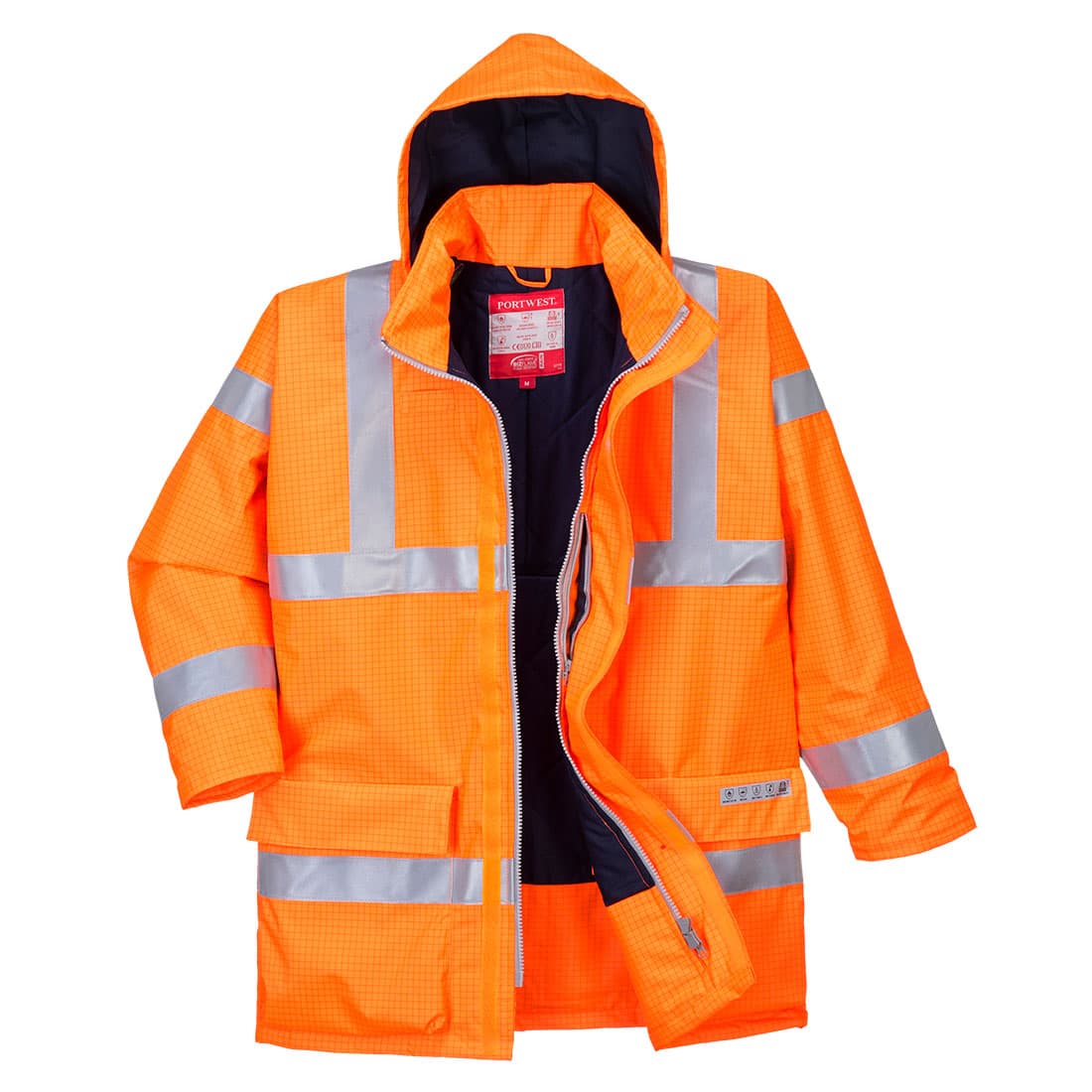 Parka Bizflame Rain Hi-Vis multirisque Orange
