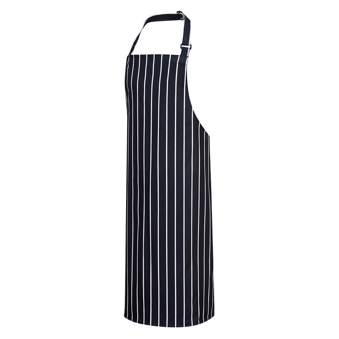 Tablier à bavette Butcher Marine/Blanc