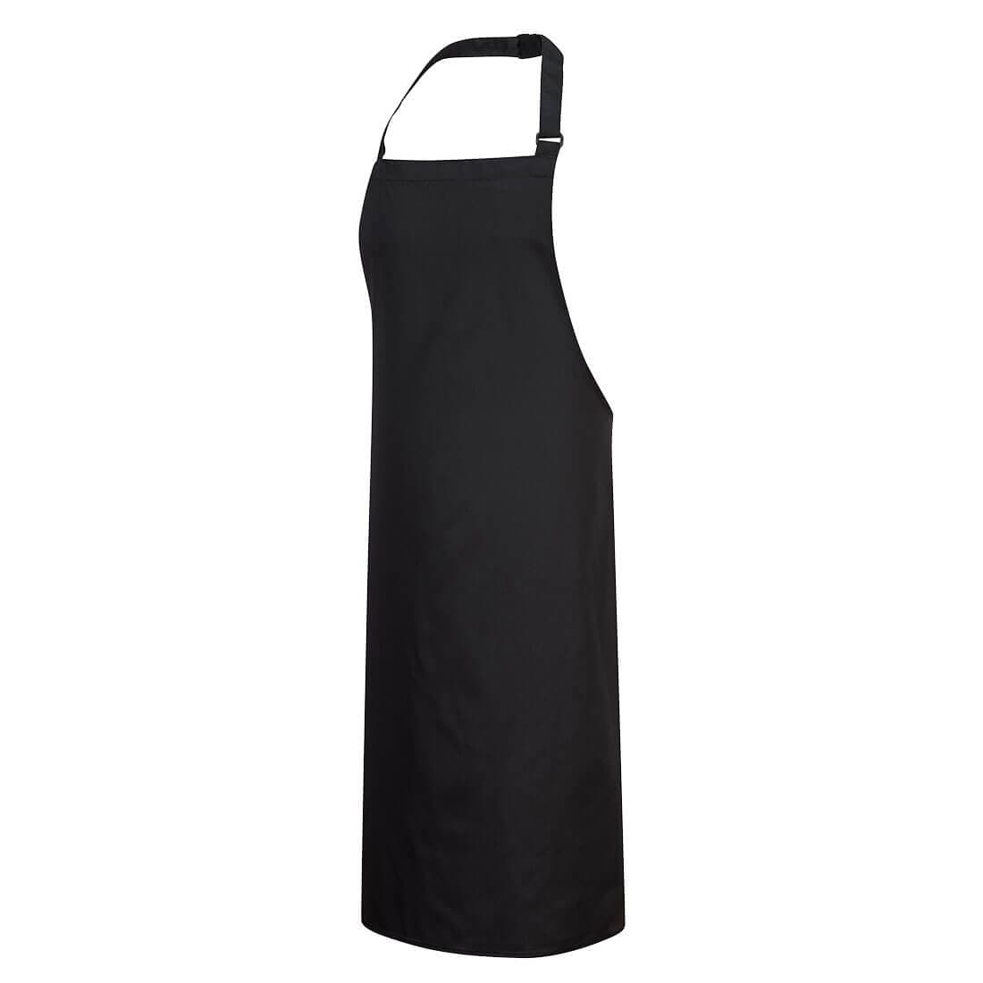 Tablier à bavette Polycoton Noir