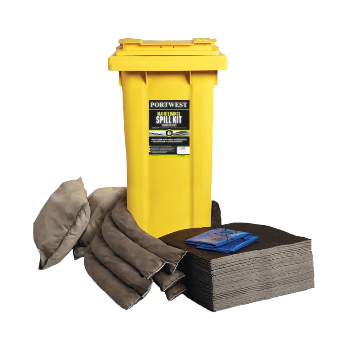 Kit abosrbant de maintenance 120 litres Gris