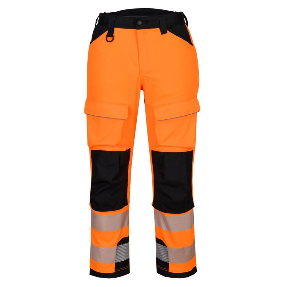 Pantalon travail en hauteur HV PW3 Orange/Noir