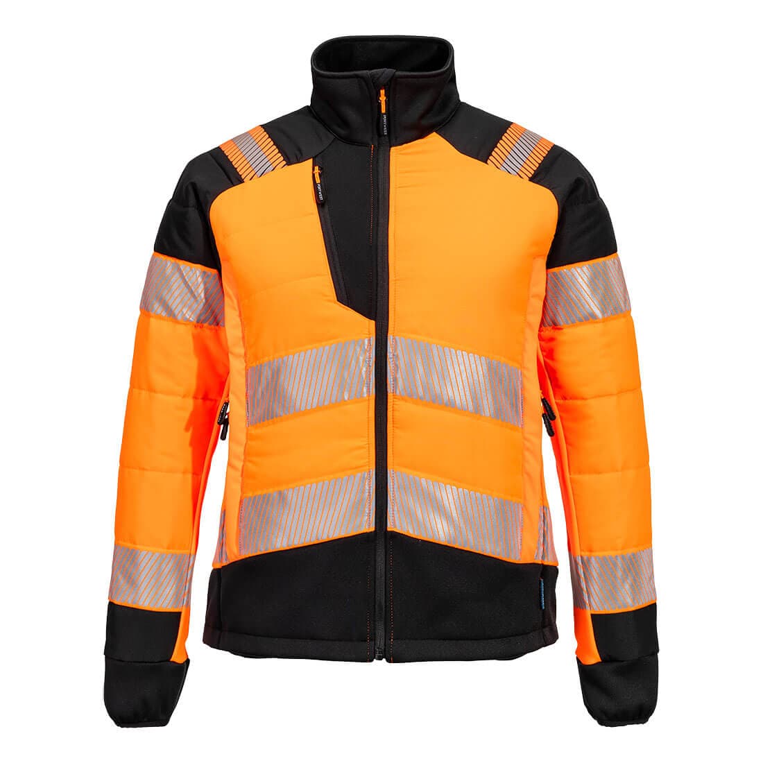 Veste Baffle hybride HV pour femme PW3 Orange/Noir