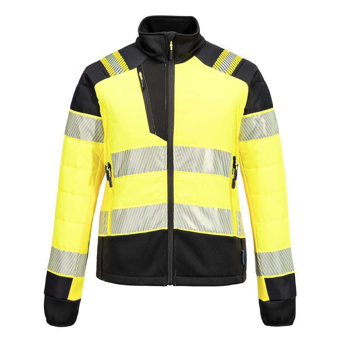 Veste Baffle hybride HV pour femme PW3 Jaune/Noir