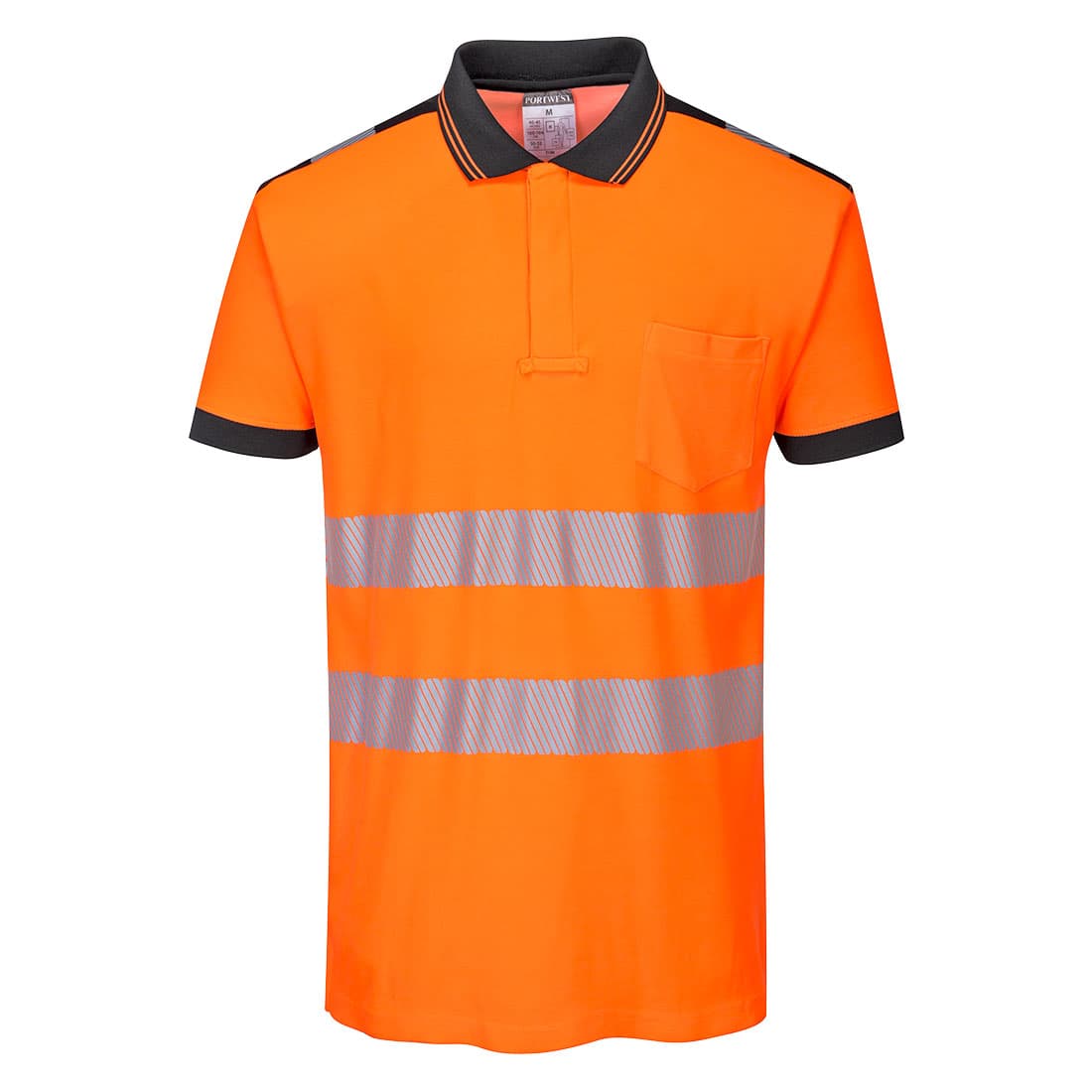Polo HV PW3 Orange/Noir