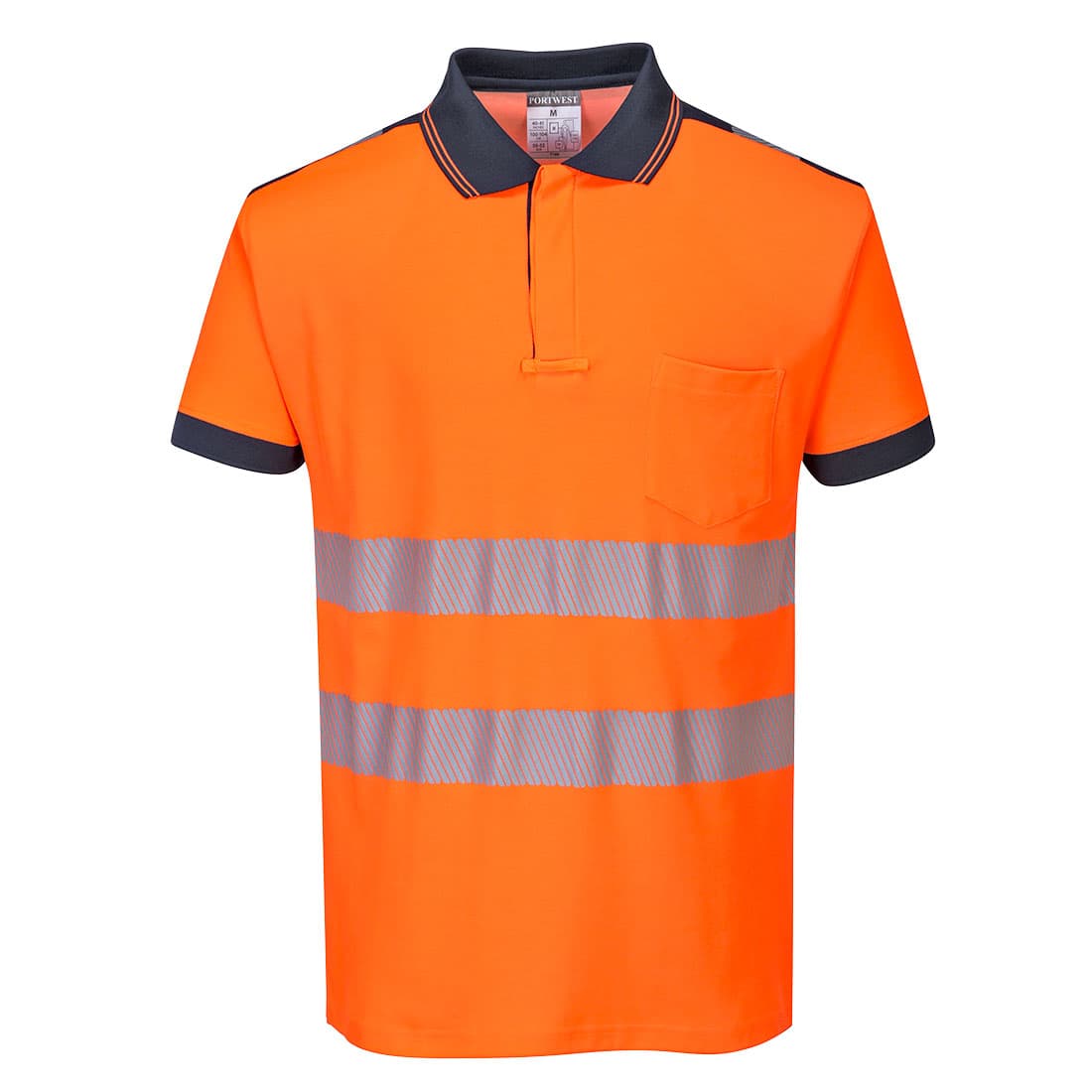 Polo HV PW3 Orange/Marine