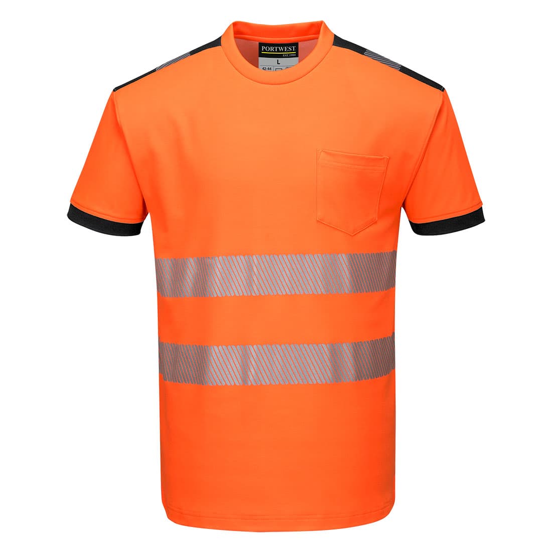 T-Shirt HV PW3 Orange/Noir