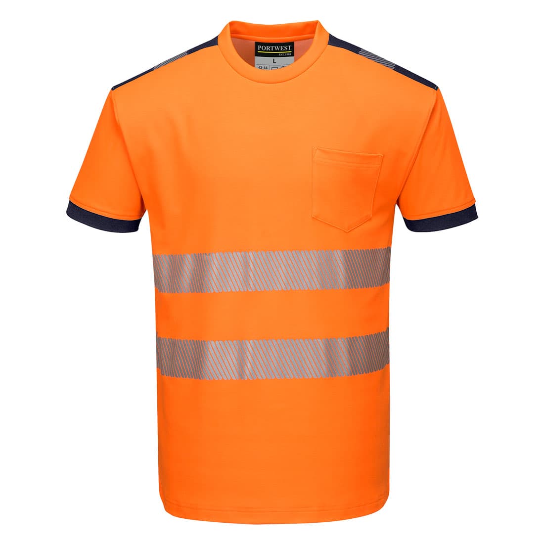T-Shirt HV PW3 Orange/Marine