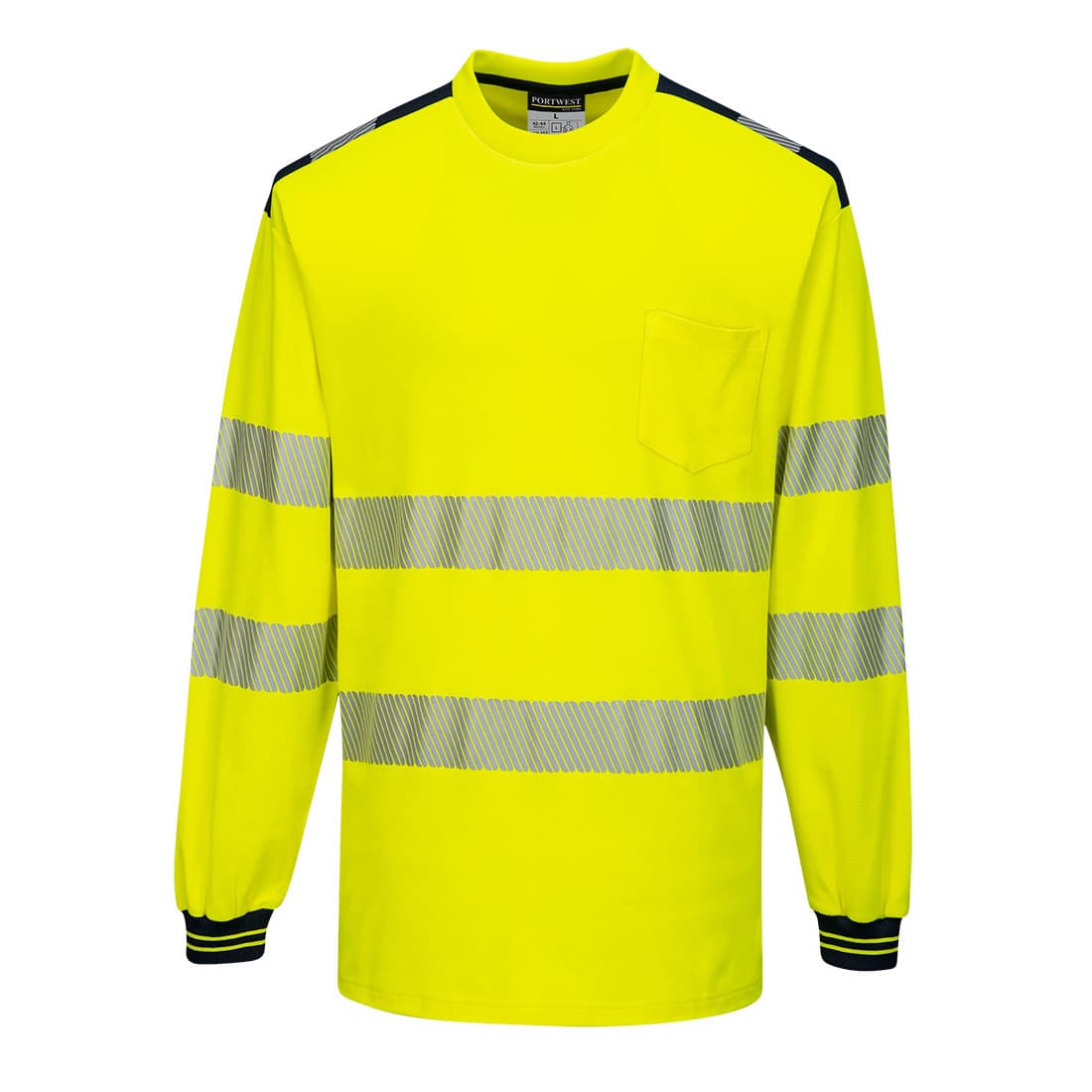 PW3 T-Shirt Haute Visibilité ML Jaune/Noir