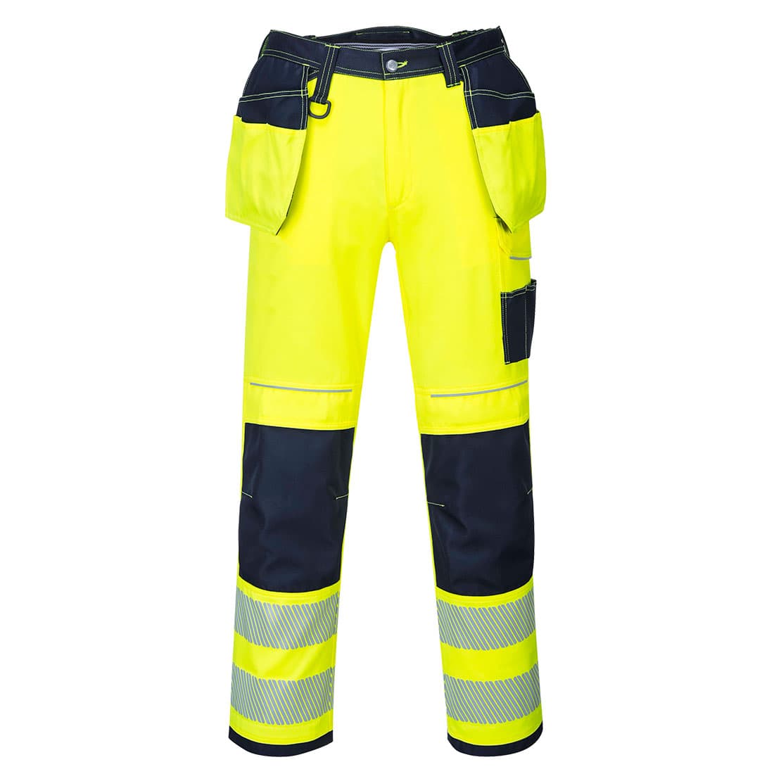 Pantalon HV PW3 poches flottantes Jaune/Marine Sho