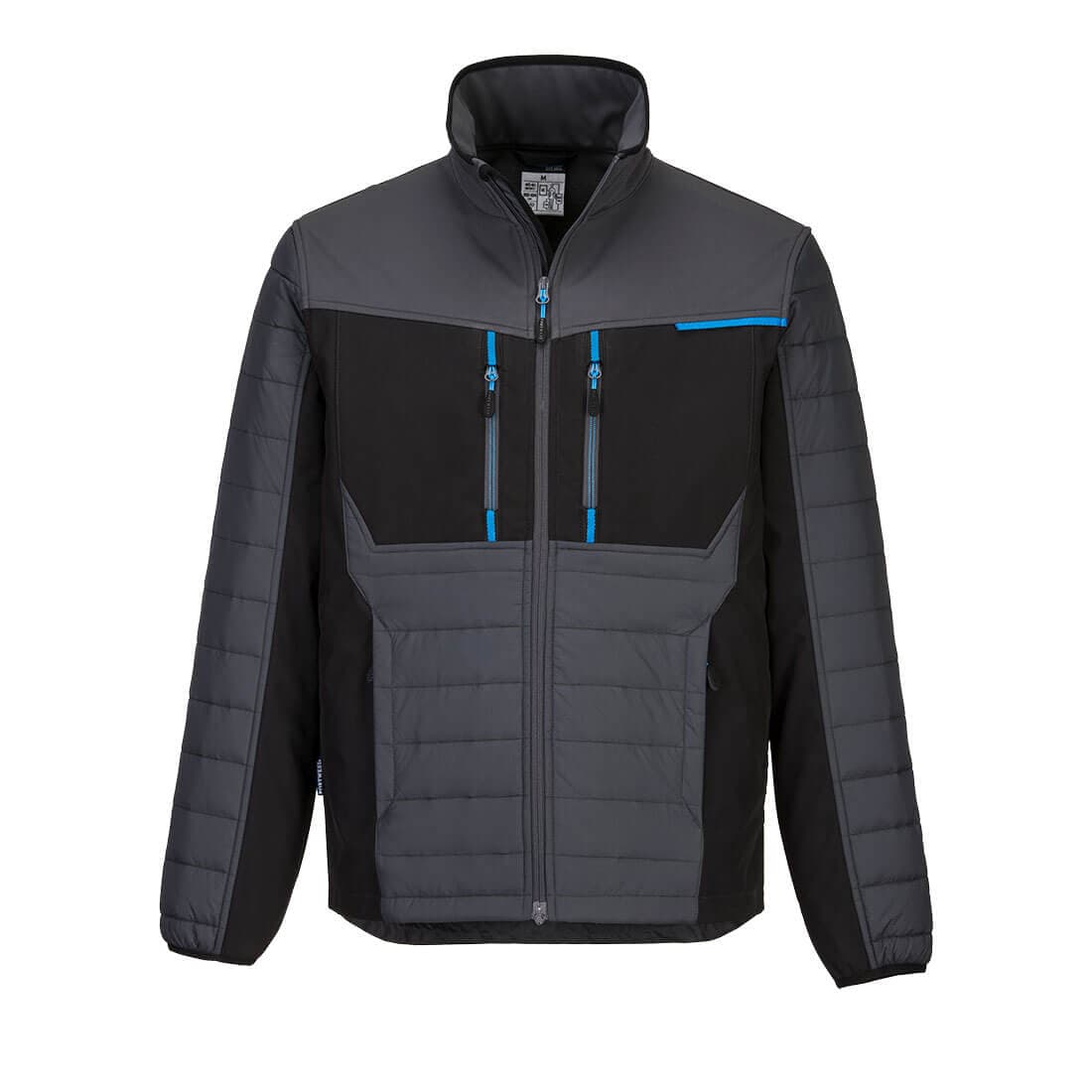 Veste bi-matière WX3 Baffle Gris Métal