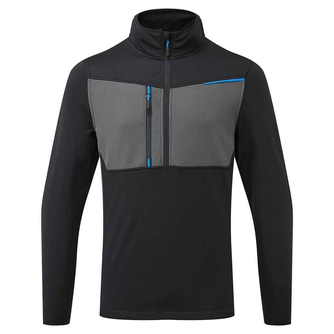 Sweat semi-zippé WX3 Noir