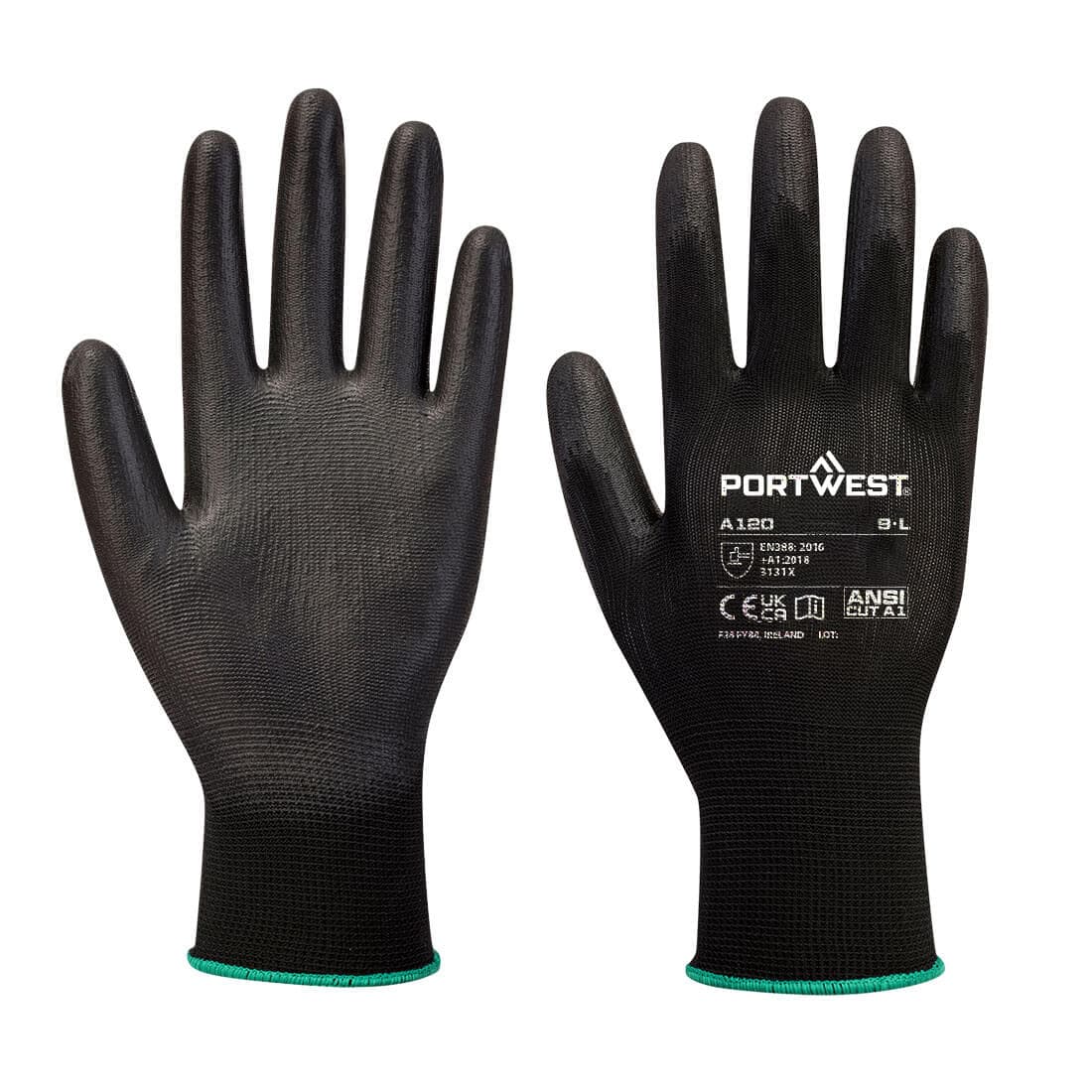 Paume en PU pour distributeurs automatiques (288 paires) Noir