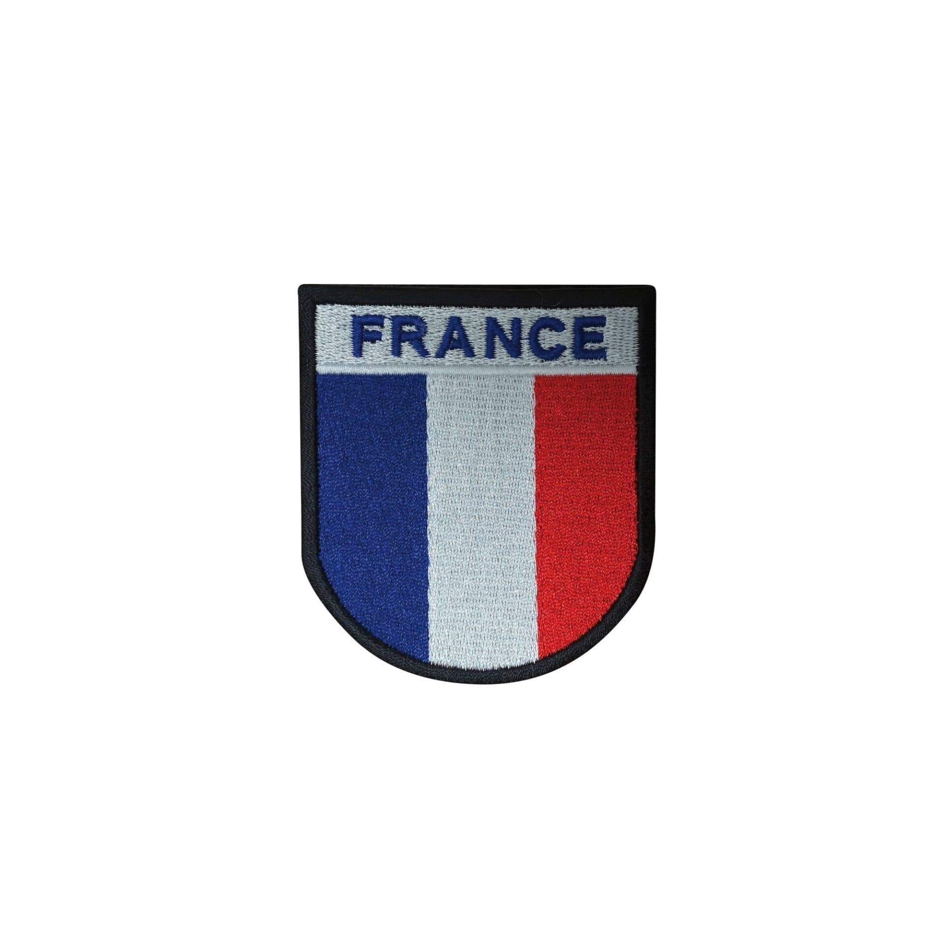 Ecusson brodé France - Bordure noire