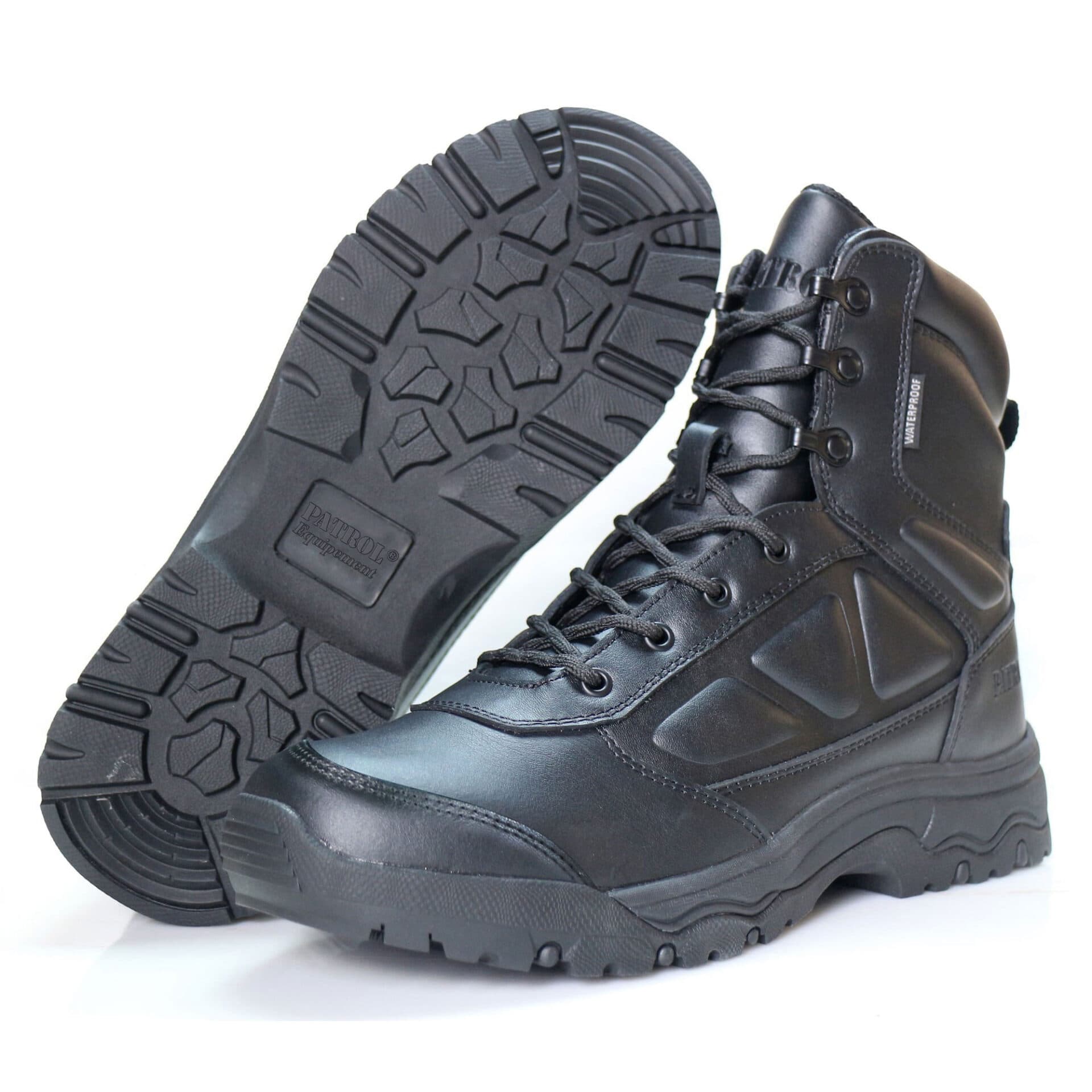 Rangers Mi-Hautes Full Cuir Waterproof – Chaussures d’Intervention Résistantes
