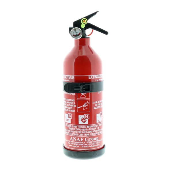 Extincteur Poudre ABC 1kg ANAF avec Support