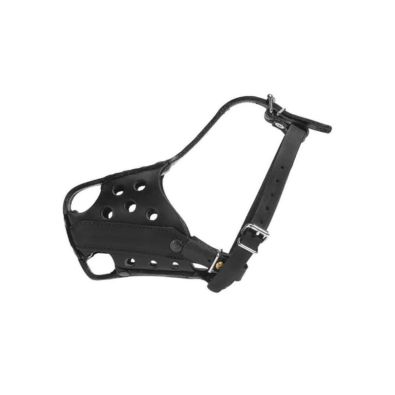 Muselière de frappe Scorpion Cabine avec bout mordeur, cuir