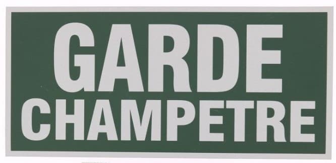 Flap sur velcro dos vert - garde champêtre