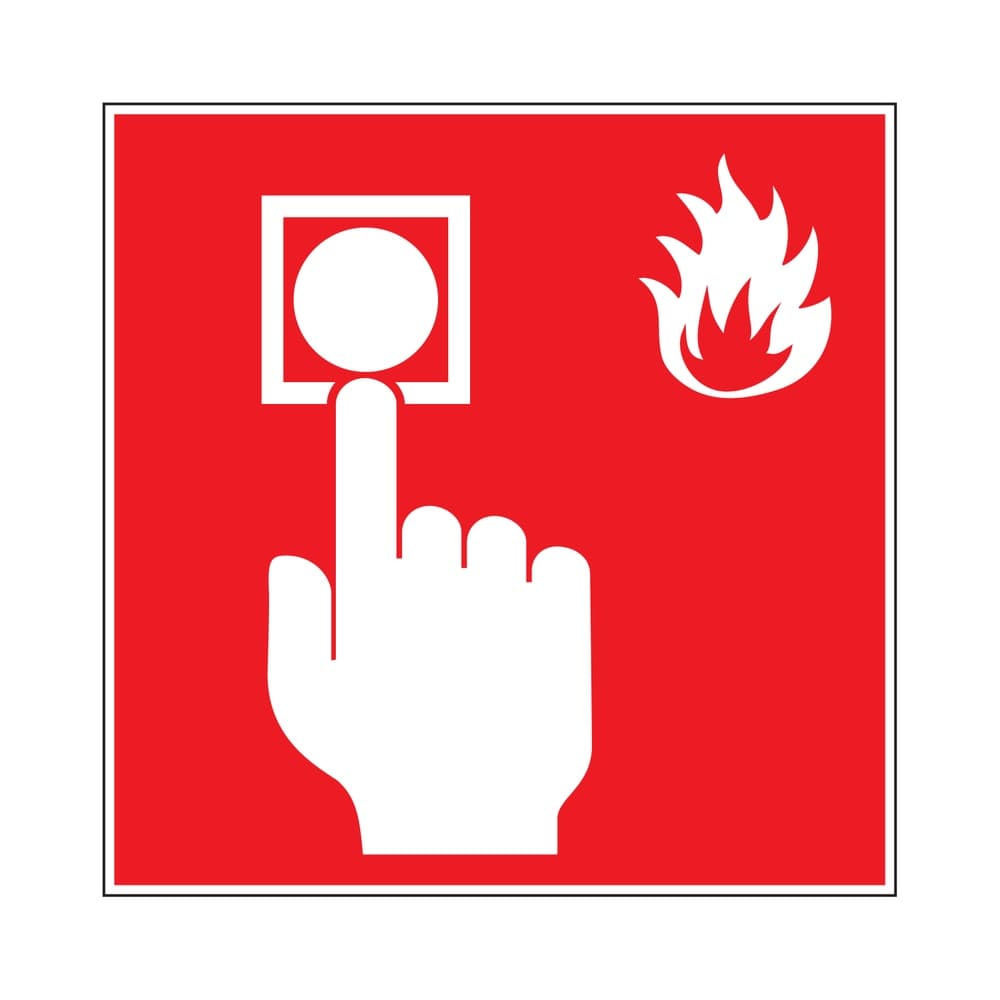 Affichage incendie – Carré rouge