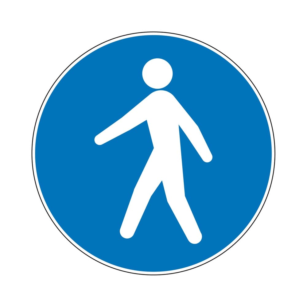 Affichage d'obligation – Rond bleu