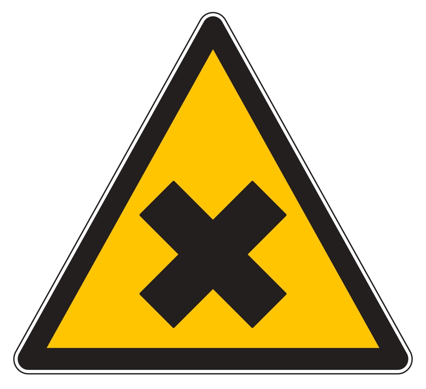 Affichage danger – Triangle jaune