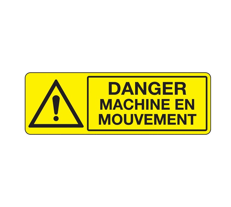 Affichage danger – Triangle jaune