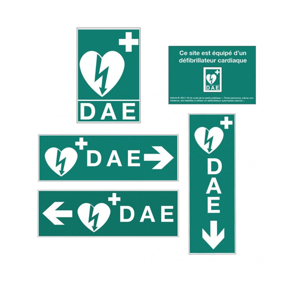 Signalétique DAE – Panneau de Localisation Défibrillateur Conforme et Visible