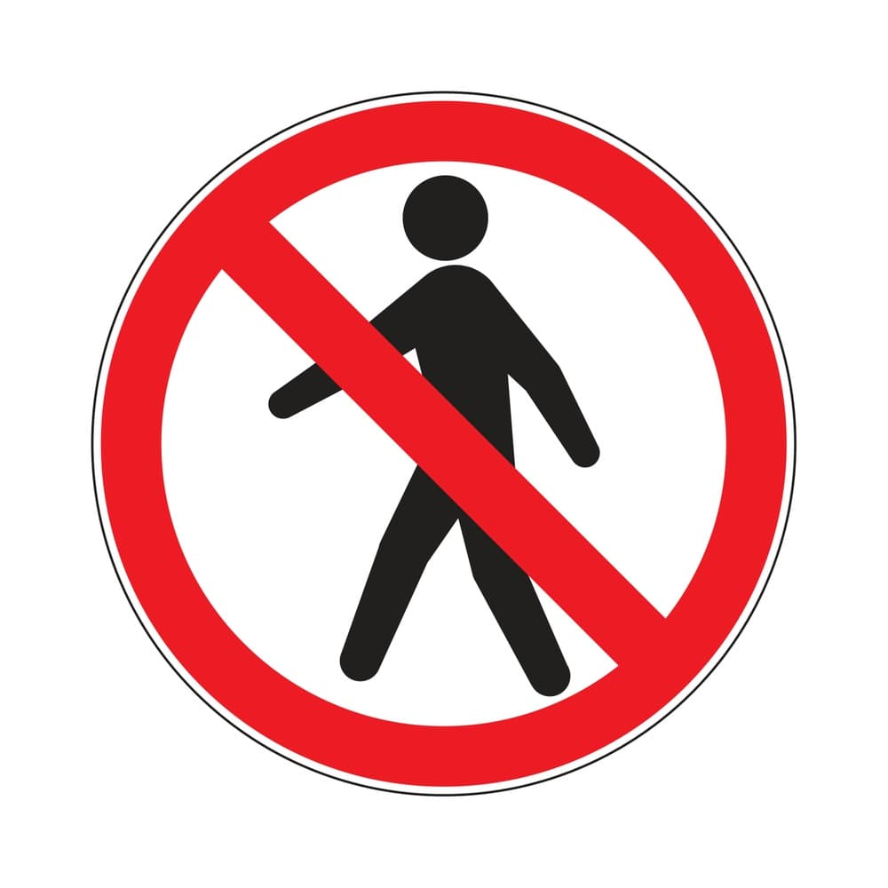 Affichage interdiction – Rond rouge