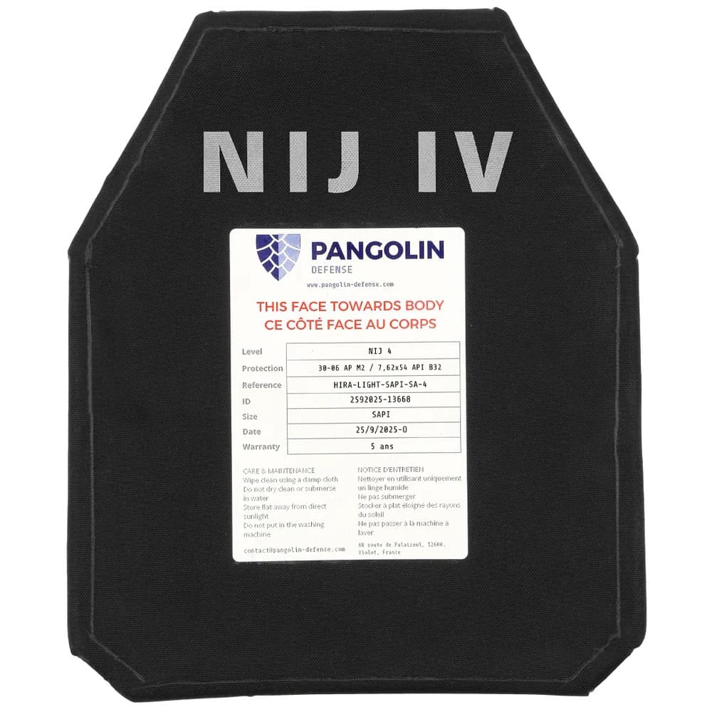 Plaque Balistique Rigide NIJ 4 / VPAM 10