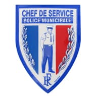 Écusson résine relief haute visibilité Police municipale – plusieurs marquages