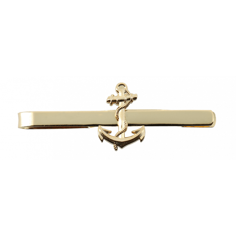 Pince cravate masculin marine nationale avec ancre